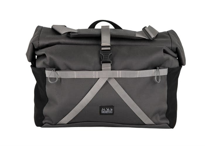 Brompton Borough Roll Top Bag, Grey – Clever Cycles | Bikes & Ebikes