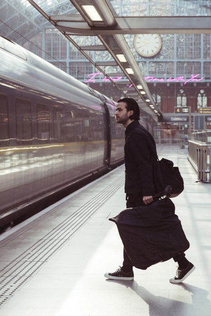 Brompton Bike Cover and Saddle Bag Black - QCOV2