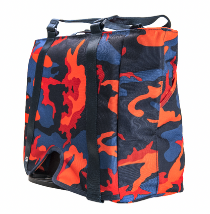 Brompton Borough Tote L Red Blue Camo