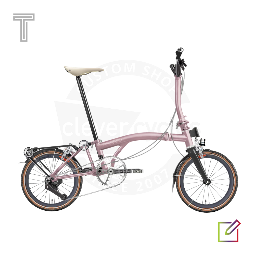 T Line - Brompton Custom Shop - Rosé All Day Edition