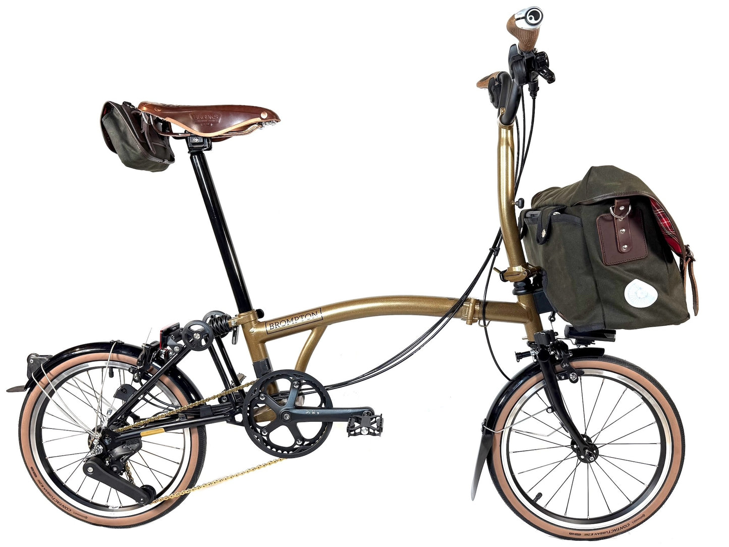 Brompton P Line 12 Speed Omakase Limited Edition Bronze - Mid