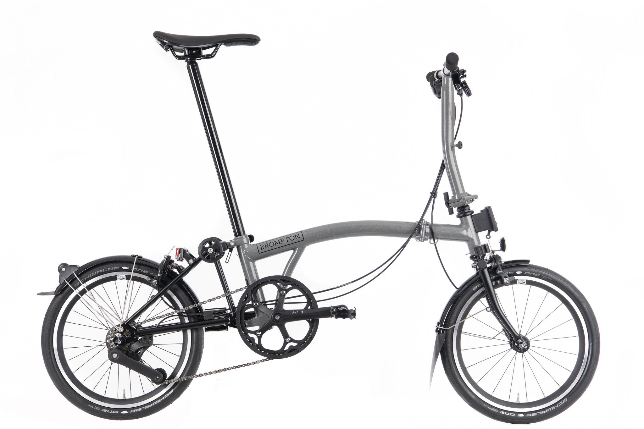 BROMPTON P−LINE ストームグレー Brompton P Line Urban Storm Grey - Mid – Star Track Cycle