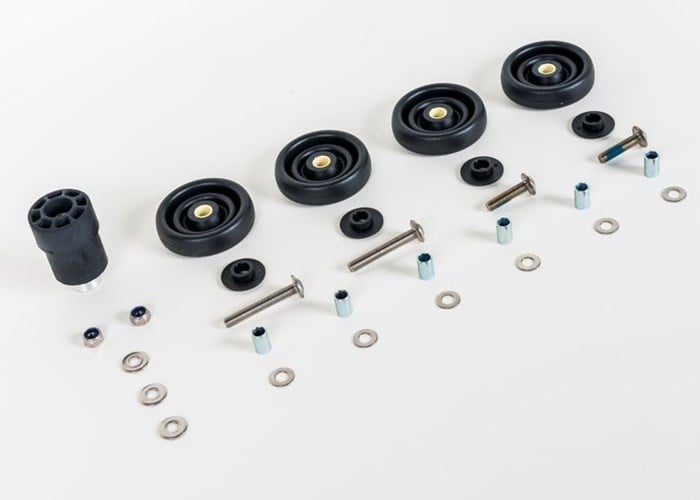 Brompton Rollers with fittings for Version R kit - QROLSET-R
