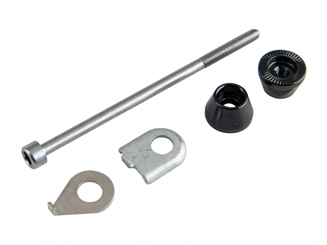 Brompton Front Wheel Axle Fittings for P-Line, Superlight or Hub Dynamo - QFW-HOLSPIN-NB