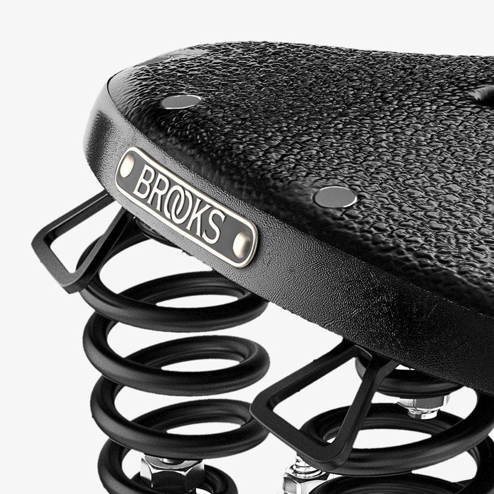 Brooks B135, Double Sprung, Double Rail, Leather Saddle – Clever