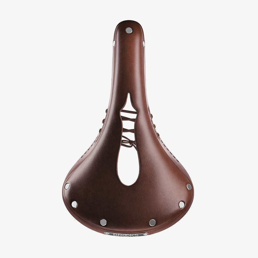 Brooks B17 Imperial Carved Leather Saddle, Antique Brown