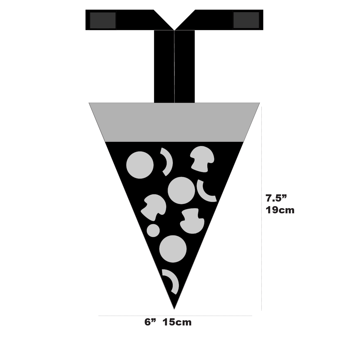 Safety Pizza Bicycle Reflector