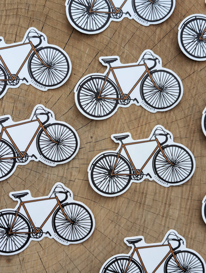 ilikesara | art + goods - Sticker | road bike - waterproof uv-resistant vinyl bicycle decal
