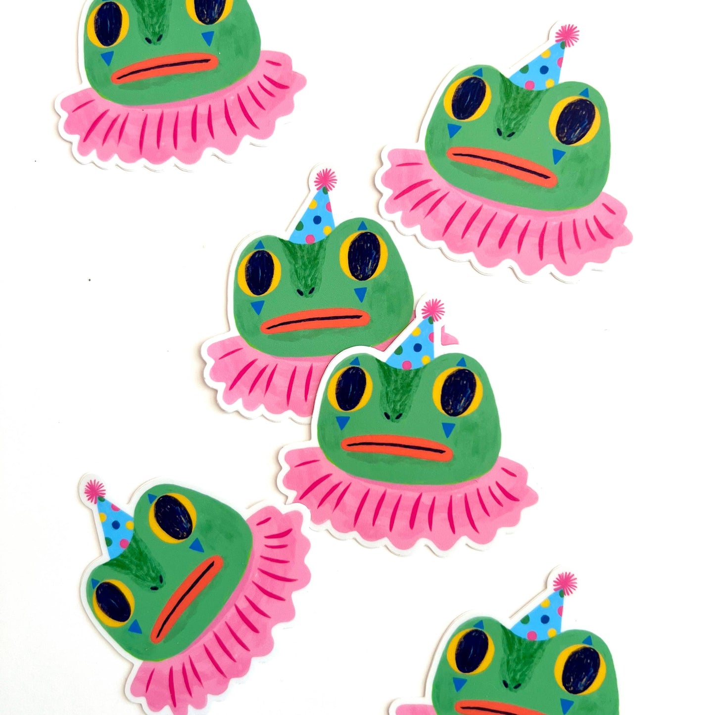 Tigersheep Friends - Vinyl Sticker: Clown Frog
