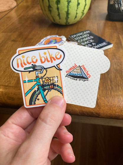 Nomad Patches - Nice Bike Sticker