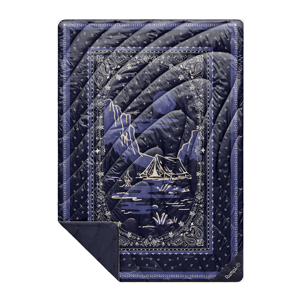 Rumpl - Original Puffy Blanket - Midnight Mesa Bandana