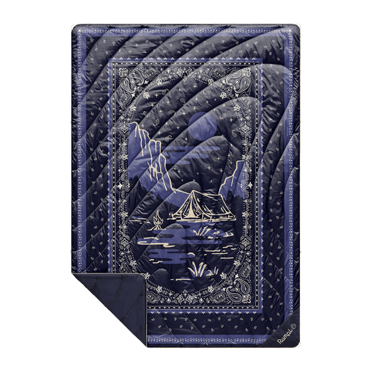 Rumpl - Original Puffy Blanket - Midnight Mesa Bandana