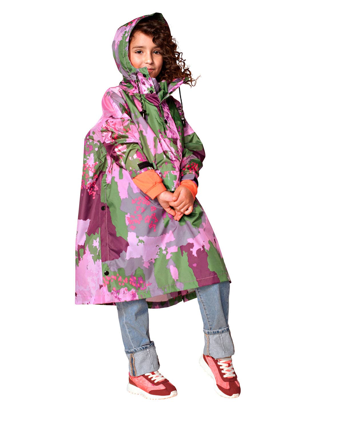 Rainkiss Kids Rain Poncho Digi Spring Camo