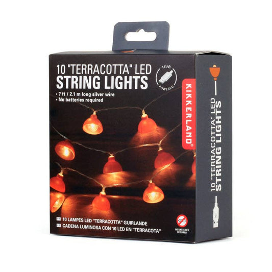 Kikkerland Design Inc - Terracotta String Lights