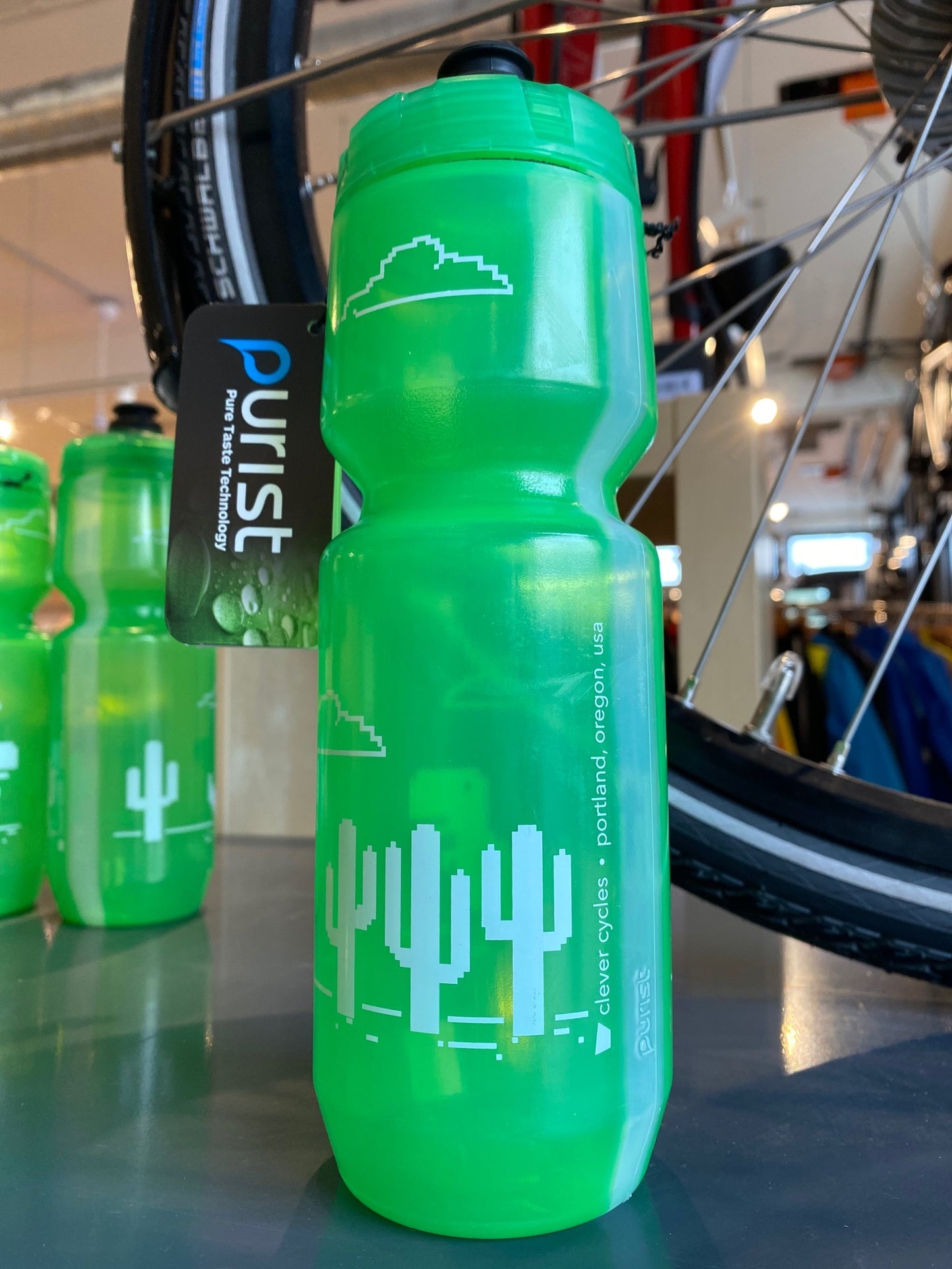 Clever Cycles Dinosaur Purist Water Bottle