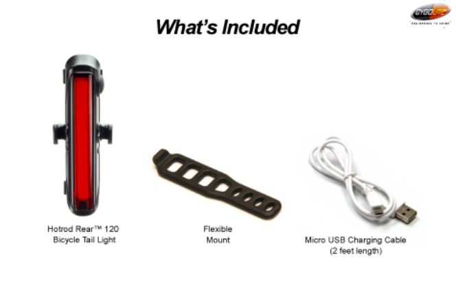 Cygolite Hotrod 120 USB Rechargeable Rear Light