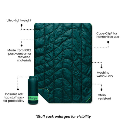 Rumpl - Travel Puffy Blanket - Sea Moss