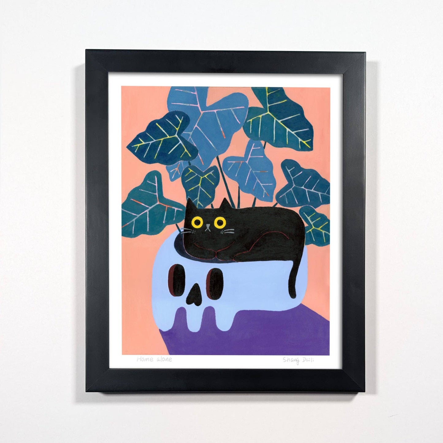ShangDaili - Cat Art Print - 'Home Alone'