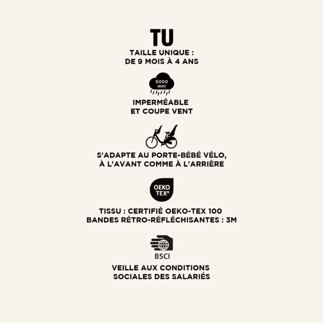 RAINETTE - Waterproof for bike seat