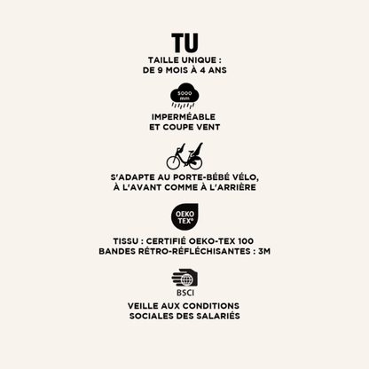 RAINETTE - Waterproof for bike seat