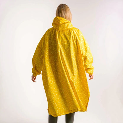 Danefae København - Danedream Drops Rain Poncho Dark Yellow FLEURIE