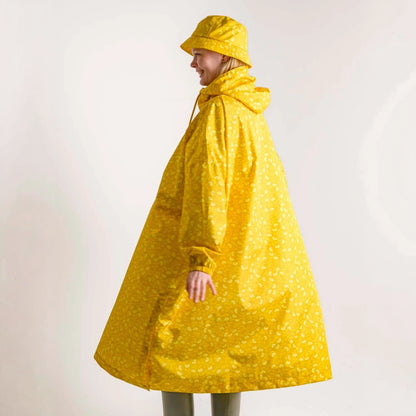 Danefae København - Danedream Drops Rain Poncho Dark Yellow FLEURIE