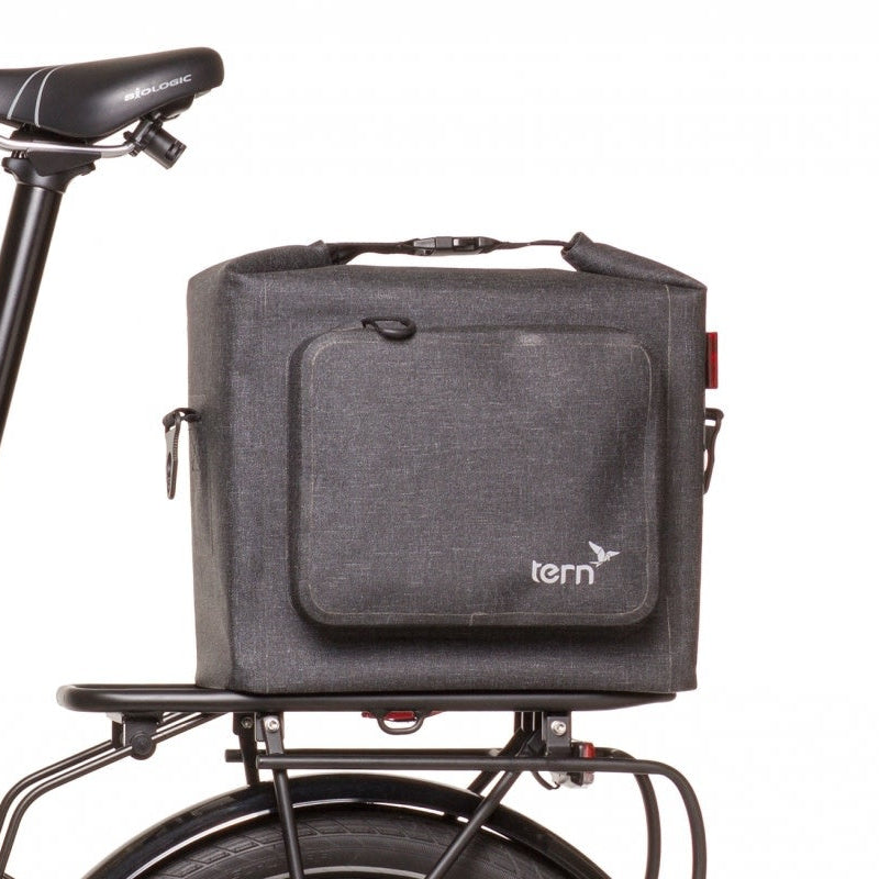Tern Dry Goods Rack-Top Bag, Tweed Black