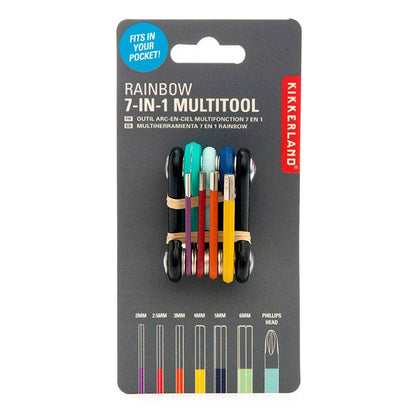 Kikkerland Design Inc - Rainbow 7-in-1 Multitool