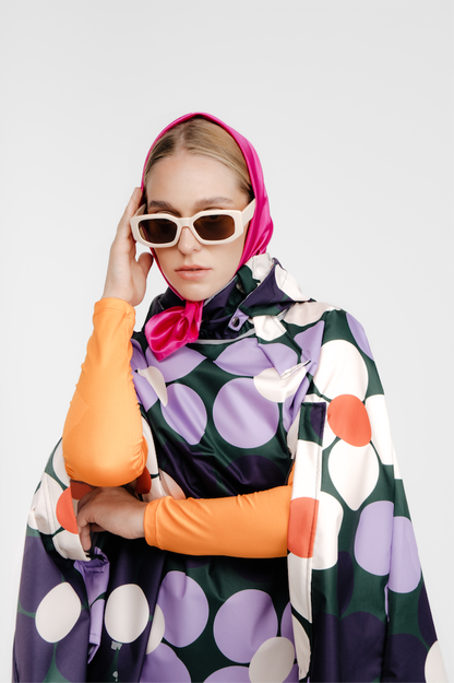 PLUVO - Flower Power PU Cape
