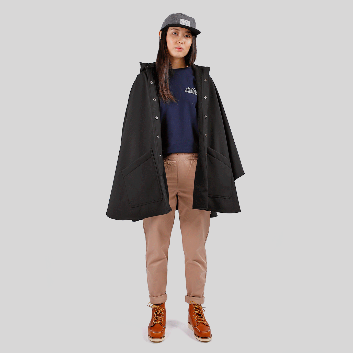 Muttonhead - Rain Poncho - Black