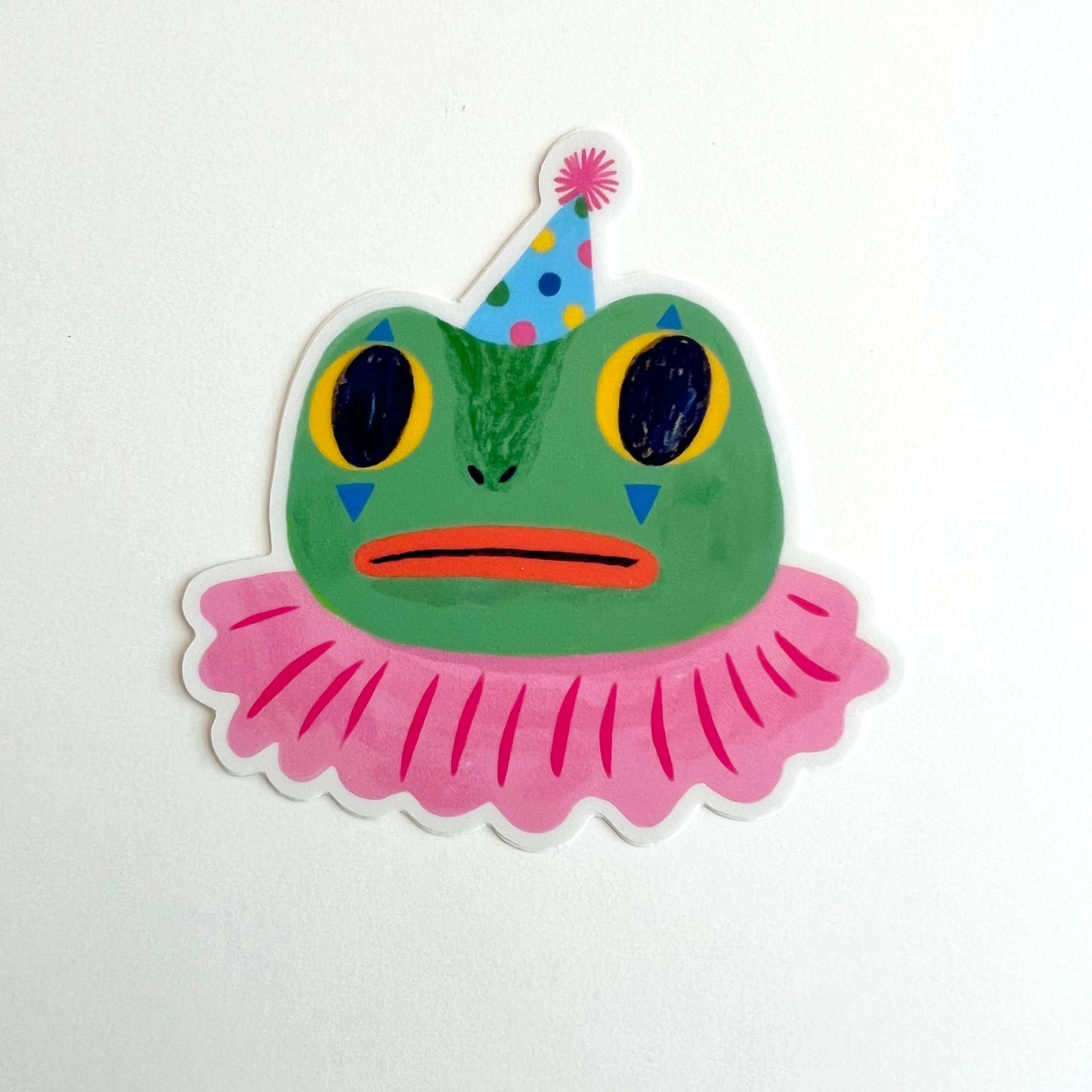 Tigersheep Friends - Vinyl Sticker: Clown Frog