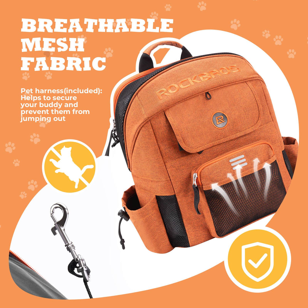 ROCKBROS - Foldable Pet Handlebar Bike Bag - 21L