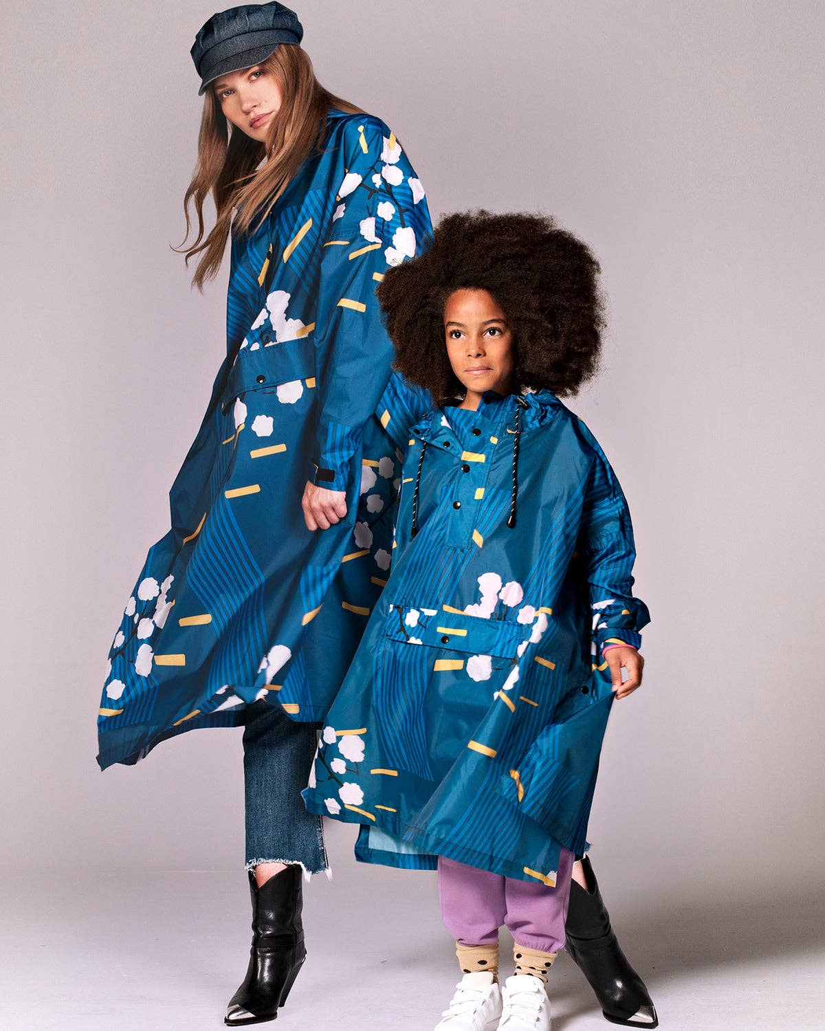 Rainkiss Rain Poncho Japanese Blossom
