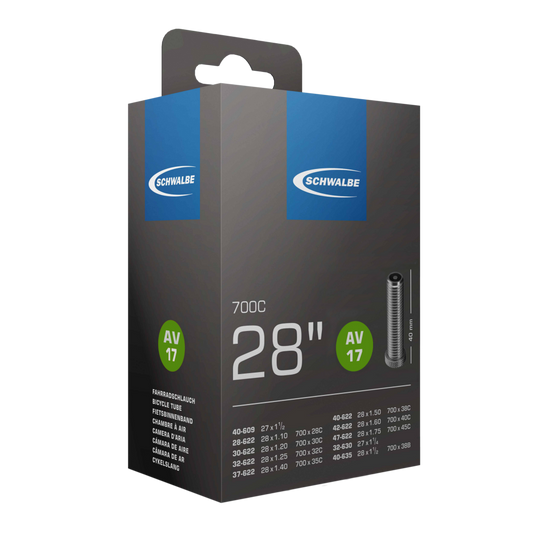 Schwalbe AV17 700C 28" Tube, Schrader Valve 40mm