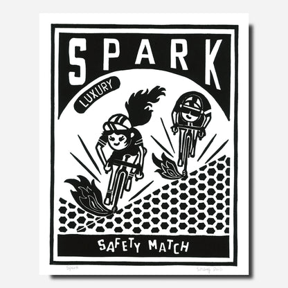 ShangDaili - Cycling Art Print - Spark Match Box