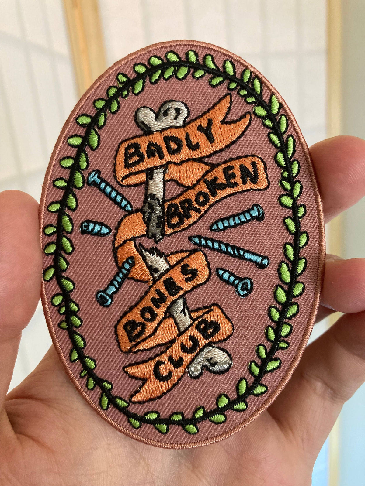 Nomad Patches - Badly Broken Bones Club Embroidered Patch