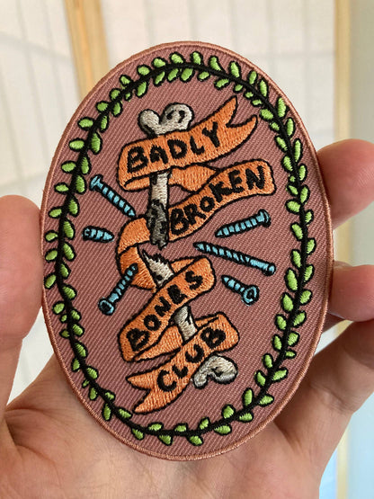 Nomad Patches - Badly Broken Bones Club Embroidered Patch
