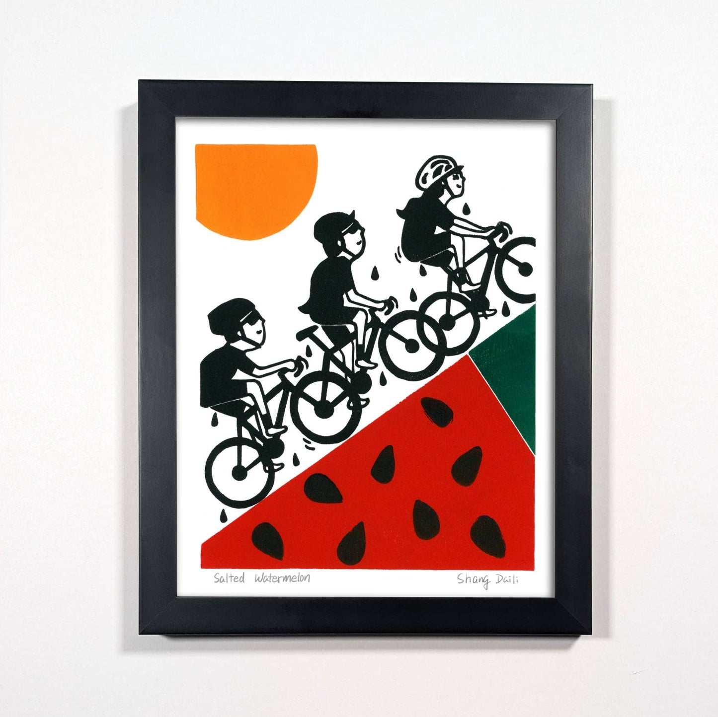 ShangDaili - Cycling Art Print - Salted Watermelon