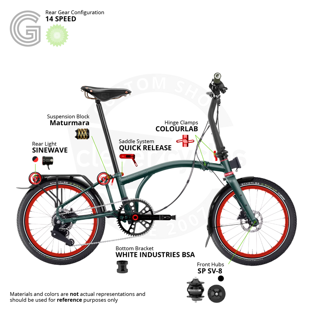 Custom Brompton Color Custom Brompton Design Studio – Clever Cycles | Bikes & Ebikes