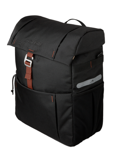 Gazelle Single Pannier - Brown/Black