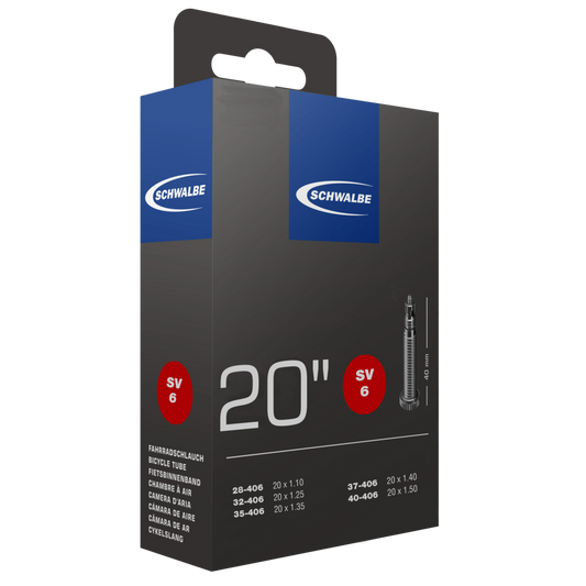 Schwalbe SV6 20" Tube, Presta Valve 40mm