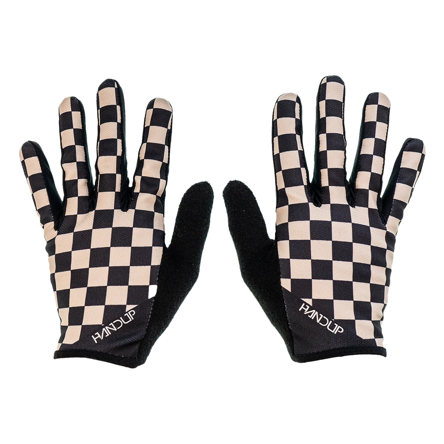 Handup Most Days Gloves - Checkered Black/Tan, Small