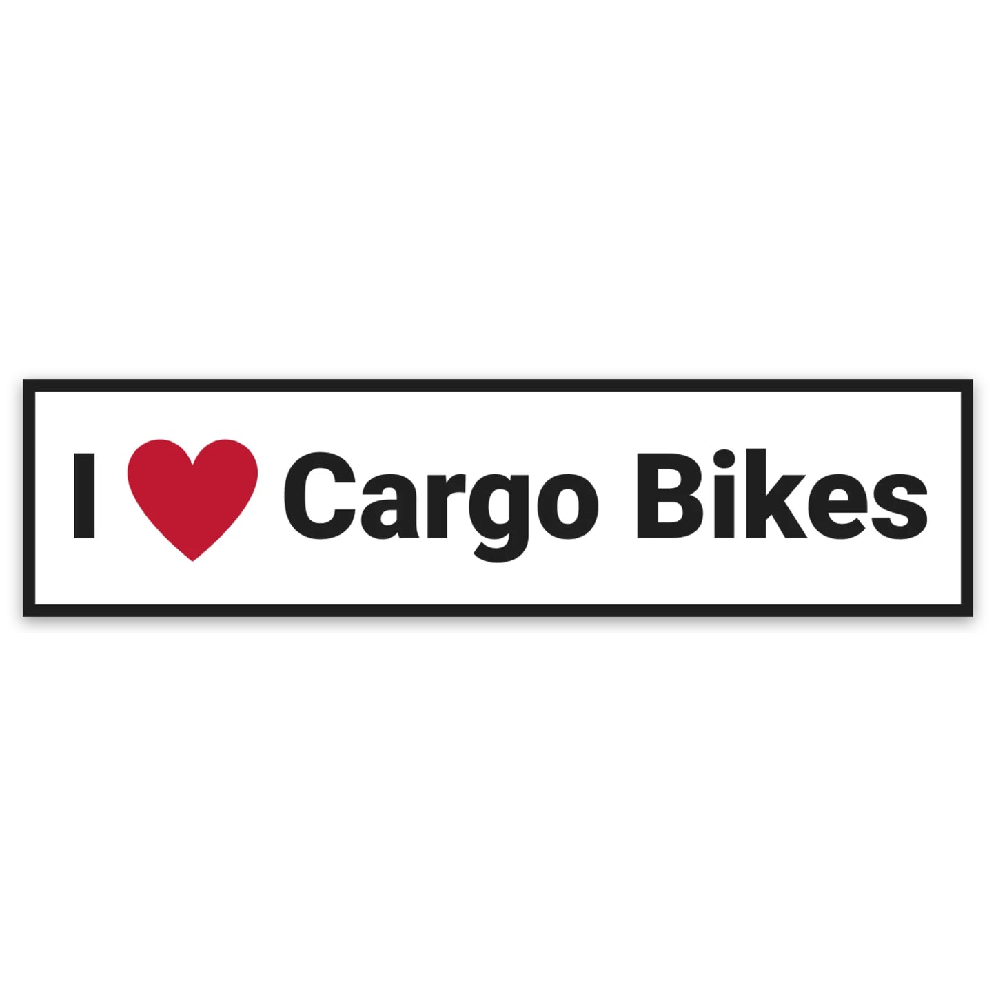 I Heart Cargo Bikes Sticker