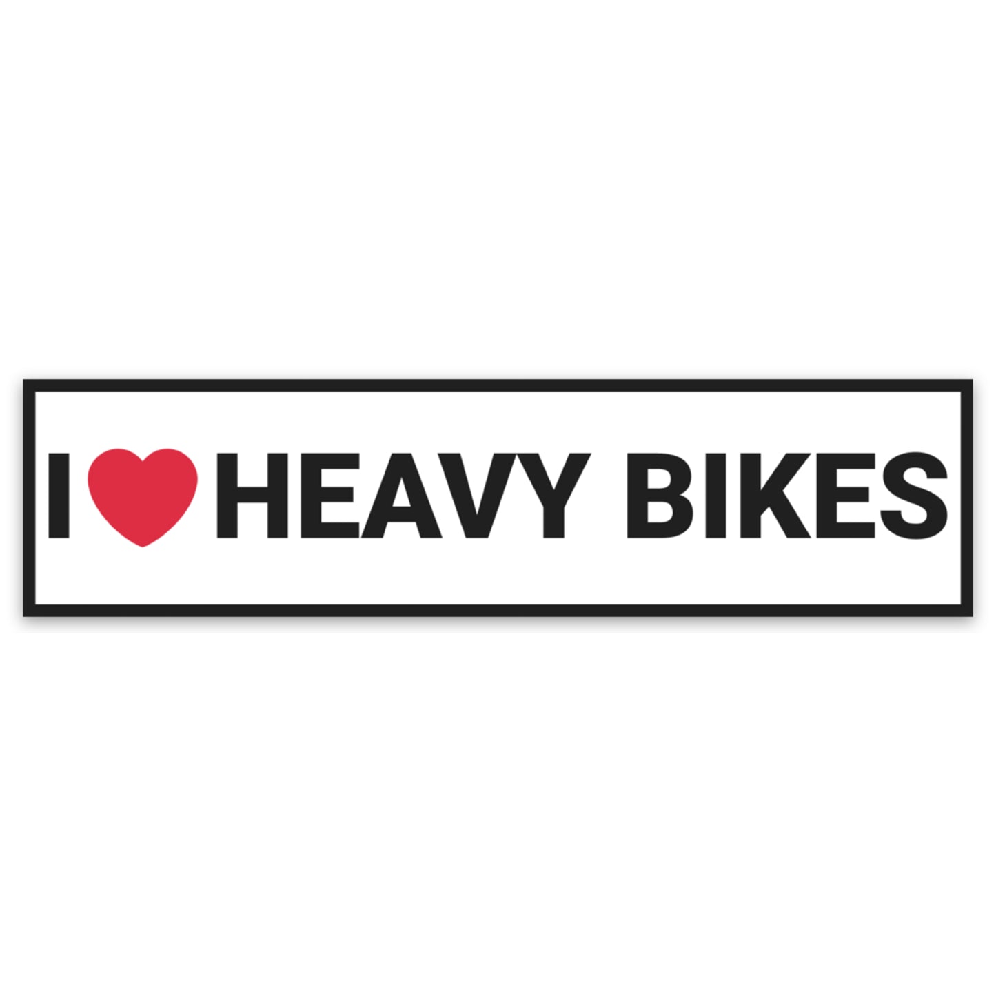 I Heart Heavy Bikes Sticker