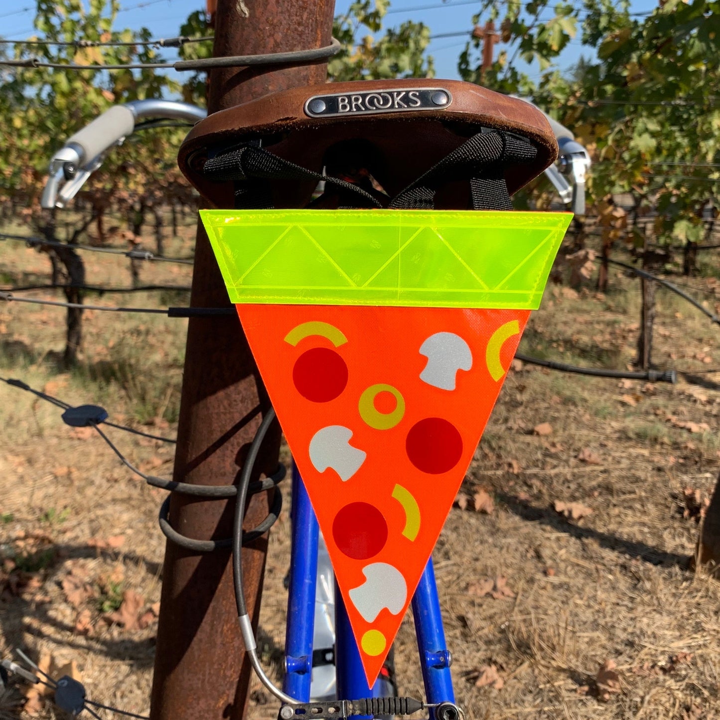 Safety Pizza Bicycle Reflector