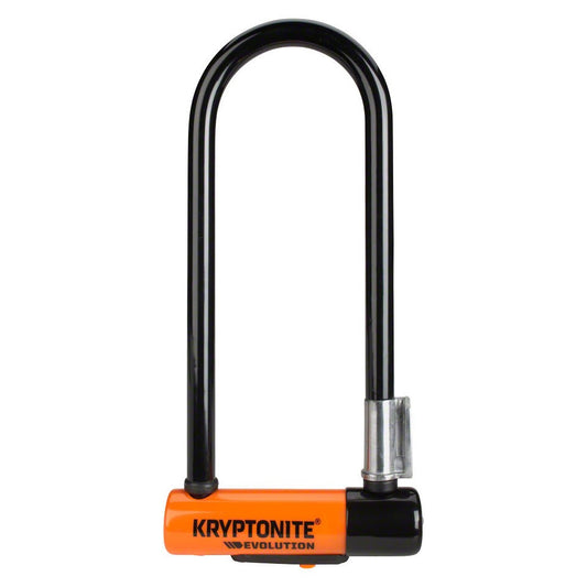 Kryptonite Evolution Series U-Lock - 3 x 9.5", Keyed, Black, Includes bracket