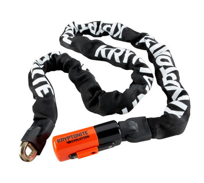 Kryptonite, Evolution 4 1016, Chain Lock, Key, 10mm, 160cm, 5.25', Black