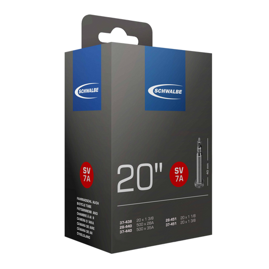 Schwalbe SV7A 20" Tube, Presta Valve 40mm