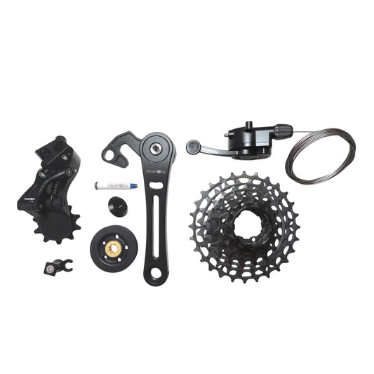 MiniMODs 7 Speed Upgrade Kit for Brompton Bicycle P/T Line, 11-32 - Black