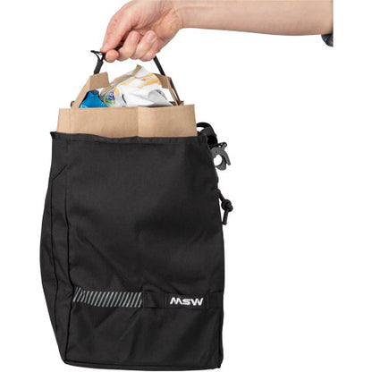 MSW Blacktop Grocery Pannier Bag Black